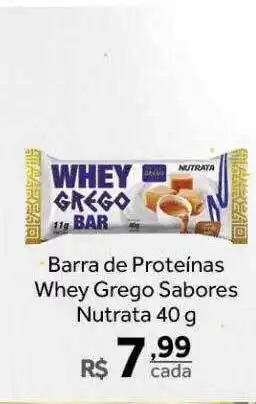 Verdemar Supermercado Barra de proteinas whey grego sabores nutrata oferta