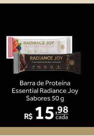 Verdemar Supermercado Barra de proteina essential radiance joy sabores oferta