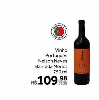 Verdemar Supermercado Vinho português nelson neves bairrada merlot oferta