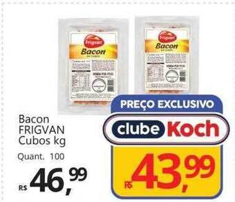 Supermercados Koch Bacon frigvan cubos kg oferta