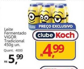 Supermercados Koch Leite fermentado vigor tradicional oferta