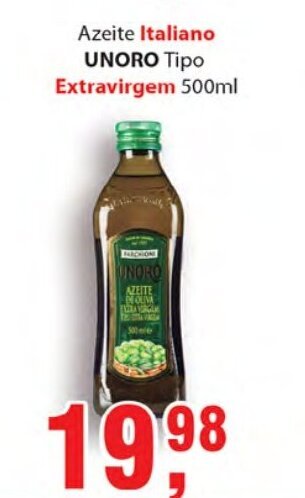 Supermercados Mundial Azeite Italiano Unoro tipo Extravirgem 500ml oferta