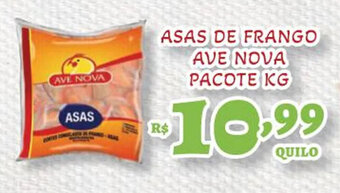 Bahamas Supermercados Asas de Frango Ave Nova Pacote 1kg oferta