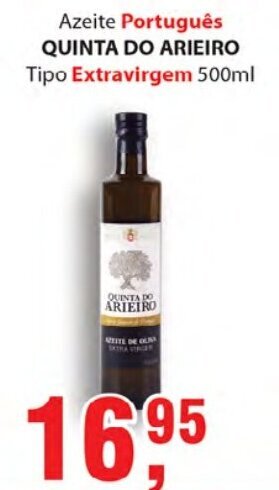 Supermercados Mundial Azeite Portugues Quinta Do Arieiro tipo Extravirgem 500ml oferta