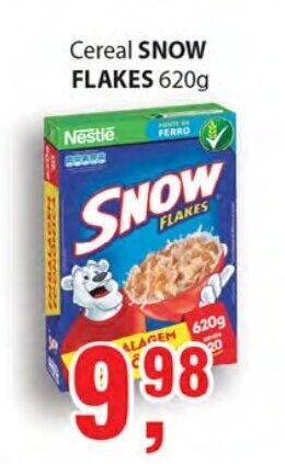Supermercados Mundial Cereal Snow Flakes 620g oferta