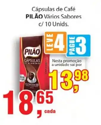 Supermercados Mundial Capsulas de Cafe Pilao oferta