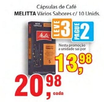 Supermercados Mundial Capsulas de Cafe Melitta oferta