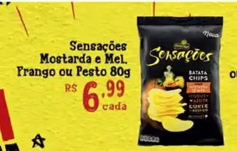 Supermercados Mundial Sensacoes Mostarda e Mel Frango ou Pesto 80g oferta