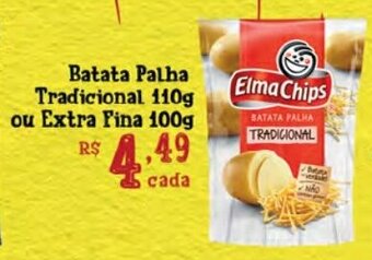 Supermercados Mundial Batata Palha Tradicional 110g ou Extra Fina 100g oferta