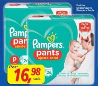 Supermercados Guanabara Fraldas Descartaveis Pampers Pants oferta
