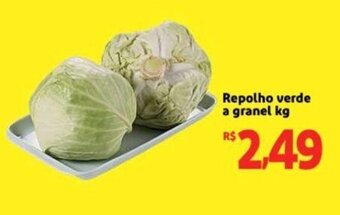 Extra Supermercado Repolho verde a granel 1kg oferta