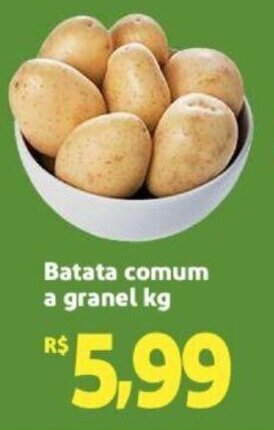 Extra Supermercado Batata comum a granel 1kg oferta