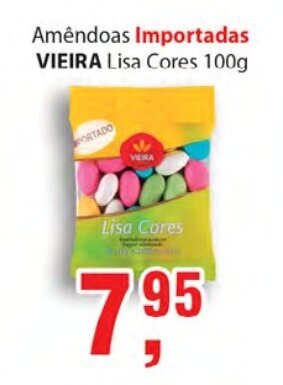 Amendoas Importadas Vieira 100g