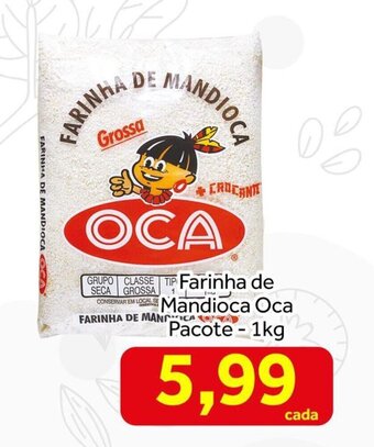 Shibata Supermercados Farinha de Mandioca Oca Pacote 1kg oferta