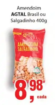 Supermercados Mundial Amendoim Agtal Brasil ou Salgadinho 400g oferta