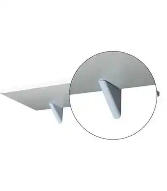 Freitas Varejo Jogo de suporte para prateleira plástico 2 peças branco pratefix 5001 oferta