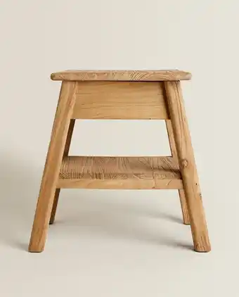 ZARA HOME Mesa de madeira reciclada oferta