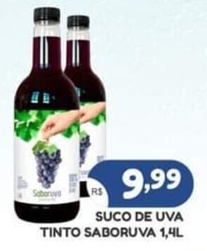 Bramil Supermercados Suco de Uva Tinto Saboruva 1.4L oferta