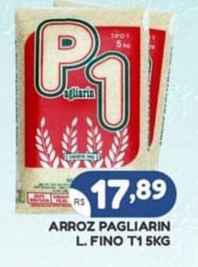 Bramil Supermercados Arroz Pagliarin L. Fino T1 5kg oferta