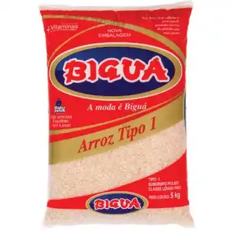 Atacadão Arroz tipo 1 pacote 5kg - biguá oferta