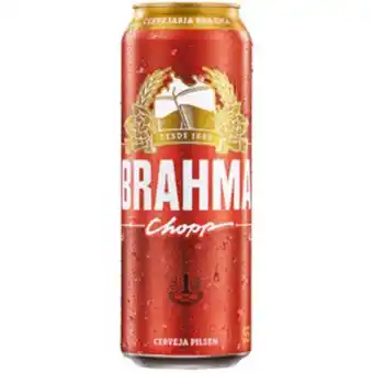 Atacadão Cerveja chopp lata 550ml - brahma oferta