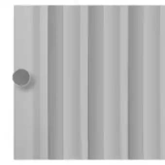 Porta sanfonada de pvc easy lock 60cm x 210cm cinza - araforros 