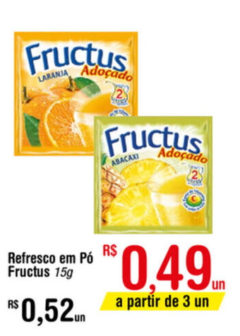 Fort Atacadista Refresco em po Fructus 15g oferta