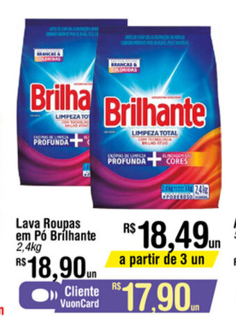 Fort Atacadista Lava roupas em po Brilhante 2.4kg oferta