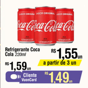 Refrigerante Coca Cola 220ml