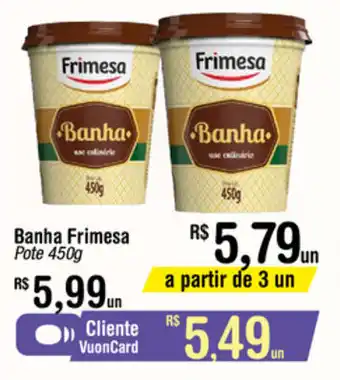 Banha Frimesa Pote 450g