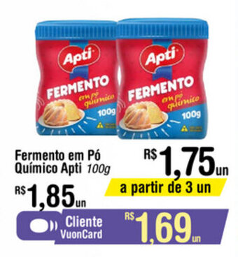 Fort Atacadista Fermento em po Quimico Apti 100g oferta