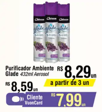 Fort Atacadista Purificador Ambiente Glade 432ml oferta