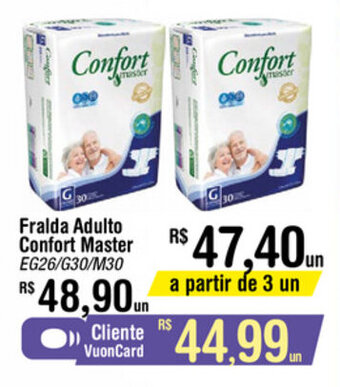 Fort Atacadista Fralda Adulto Confort Master oferta