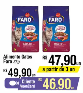 Fort Atacadista Alimento Gatos Faro 3kg oferta