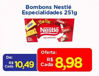 Nagumo Bombons Nestle Especialidades 251g oferta