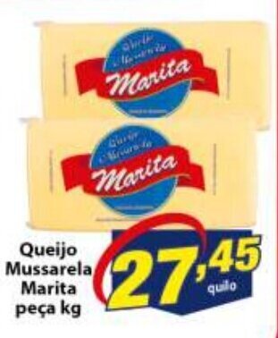 Vencedor Atacadista Queijo Mussarela Marita peca 1kg oferta
