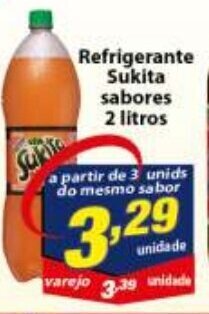 Vencedor Atacadista Refrigerante Sukita sabores 2L oferta