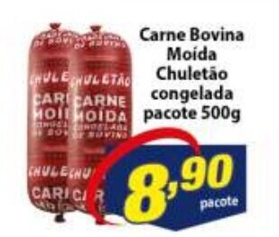 Vencedor Atacadista Carne Bovina Moida Chuletao Congelada pacote 500g oferta