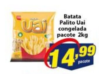 Vencedor Atacadista Batata Palito Uai congelada pacote 2kg oferta