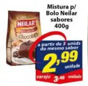 Vencedor Atacadista Mistura p/ Bolo Neilar sabores 400g oferta