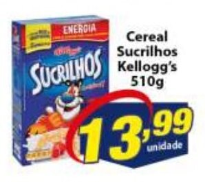 Vencedor Atacadista Cereal Sucrilhos Kellogg's 510g oferta