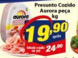 Vencedor Atacadista Presunto Cozido Aurora peca 1kg oferta