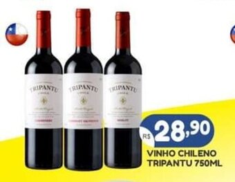 Bramil Supermercados Vinho Chileno Tripantu 750ml oferta