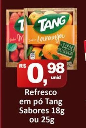 Refresco em po Tang Sabores 18g/25g