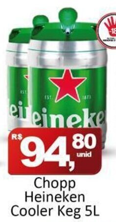 Rede Krill Chopp Heineken Cooler Keg 5L oferta
