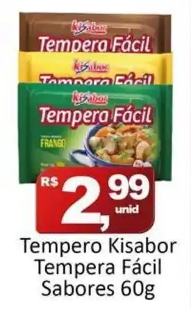 Rede Krill Tempero Kisabor Tempera Facil Sabores 60g oferta