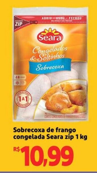 Extra Supermercado Sobrecoxa de Frango Congelada Seara zip 1kg oferta