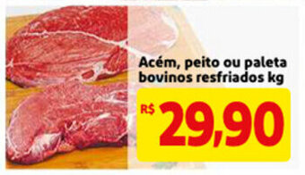 Acem, peito ou paleta bovinos resfriados 1kg