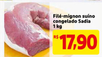 Mercado Extra File Mignon Suino congelado Sadia 1kg oferta