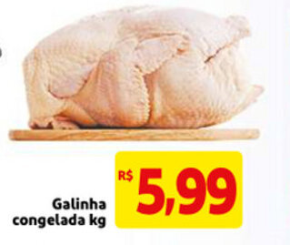 Mercado Extra Galinha congelada 1kg oferta